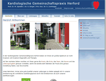 Tablet Screenshot of kardiologie-herford.de